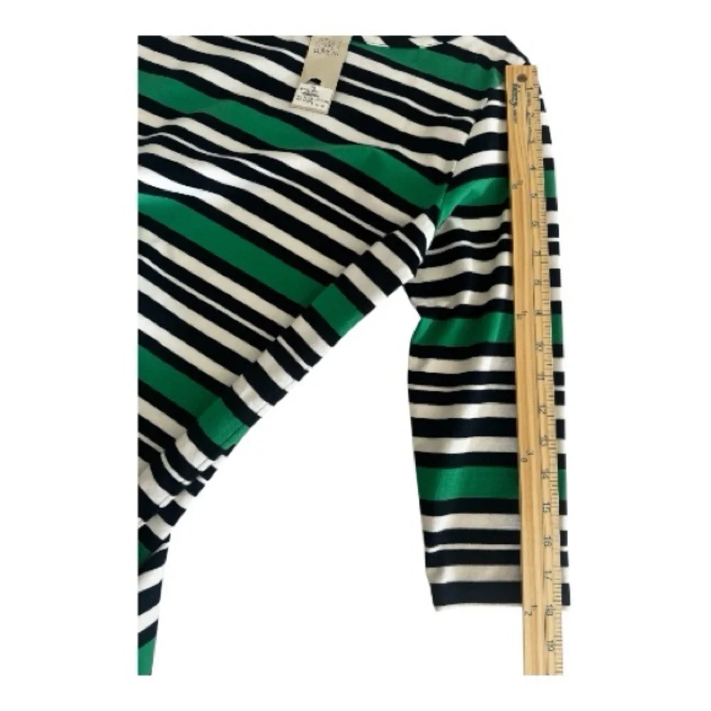 NWT‎ Meadows & Byrne Striped Boatneck Jersey Dress